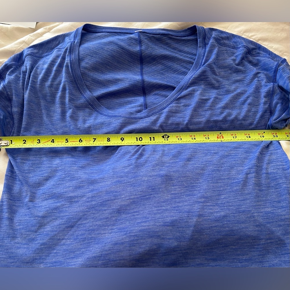 Lululemon On The Run Long Sleeve Heather Sapphire - Picture 8 of 13